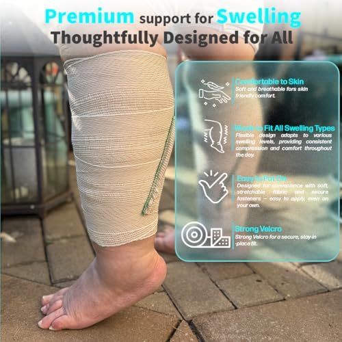 Authentic USA imported Beltwell compression bandages for circulation support.