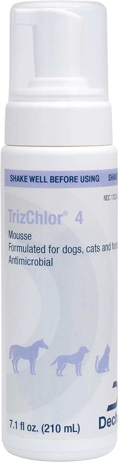 TrizCHLOR 4 Mousse for dogs cats and horses front view
