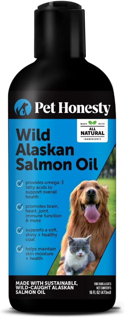 Wild Alaskan Salmon Oil for Dogs & Cats - Omega-3 Fish Oil with EPA + DHA Omega Fatty Acids, Sockeye Salmon, Skin & Coat Support, Pure Food Topper, Supports Joints, Brain & Heart Health - 32 oz - Image 10