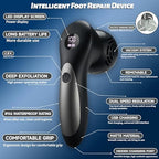 Rechargeable foot file for removing hard cracked skin and dead skin cells.