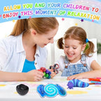 Fidget spinner and squishy sensory components in the Cevioce pack.