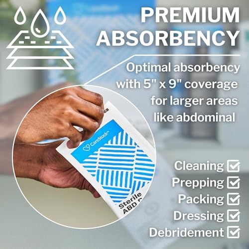 CareStock forty count abdominal dressings for post surgery care