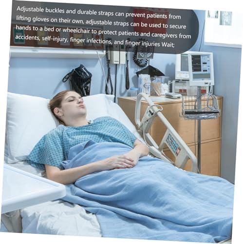 Healeved medical restraint mitts designed for elderly home care safety.