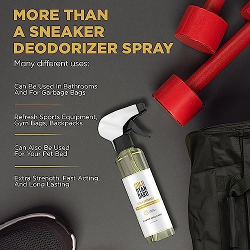 Natural ingredients label on Gold Standard shoe deodorizer imported from USA