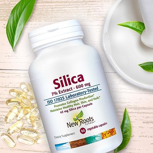 New Roots Herbal Silica 90 vegetarian capsules packaging