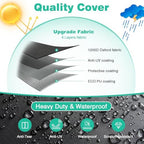 LitaiL outdoor pet cover showcasing the transparent front door window for visibility