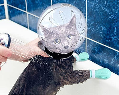 LEIFIDE cat paw protectors showing interior non slip silicone teeth