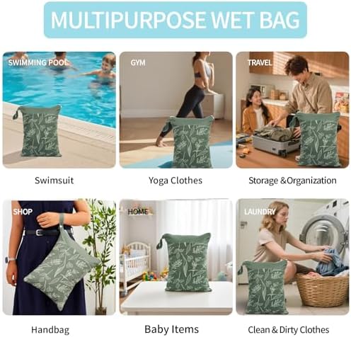 Side by side view of two CoolaPeach wet dry bags
