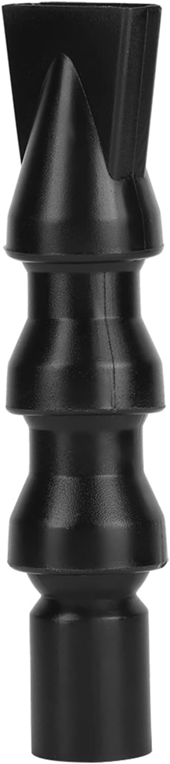 Sunicon flexible aquarium duck flat nozzle front view showing premium black plastic construction for custom fish tank filtration setups