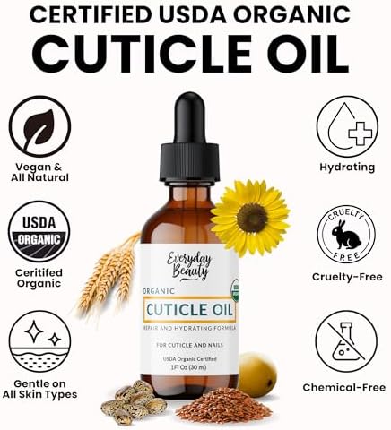 Close up of Oilanic organic nail treatment brush applicator