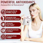 Daiasns triple strength astaxanthin dietary supplement bottle side