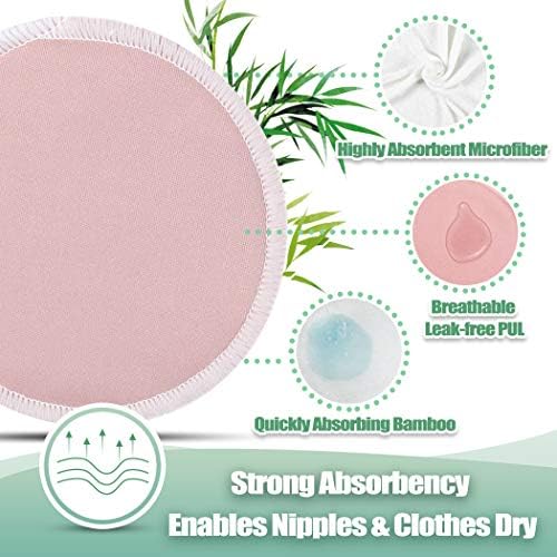 Wegreeco nursing pads inside laundry mesh bag for washing