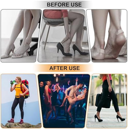 Six pairs of Comfowner heel grips in original packaging