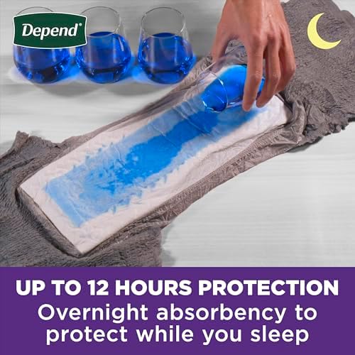 Depend night defense fifty six count four pack product breakdown