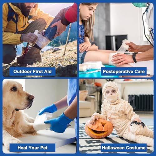 Navona non sterile lint free gauze roll packaging detailing product dimensions