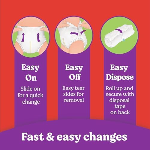 Huggies Size 6 diaper packaging details for active toddlers.