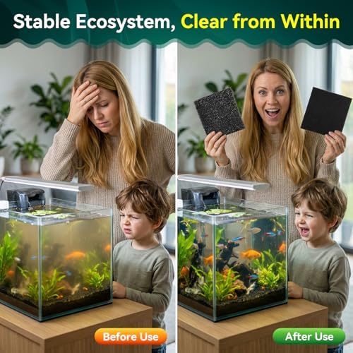 Aquarium biochemical black filter sponge sheet ideal for fish tanks and ponds