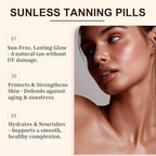 Aunvito golden glow tanning pills container close up