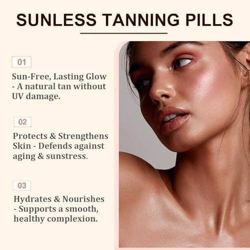 Aunvito golden glow tanning pills container close up