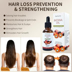 Texture of raw Batana oil being applied to hair for wild growth benefits.