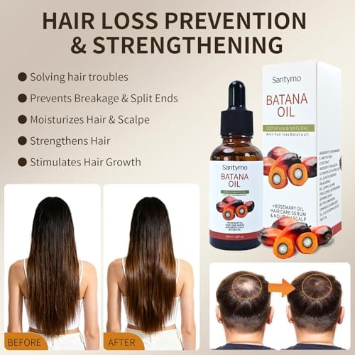 Texture of raw Batana oil being applied to hair for wild growth benefits.