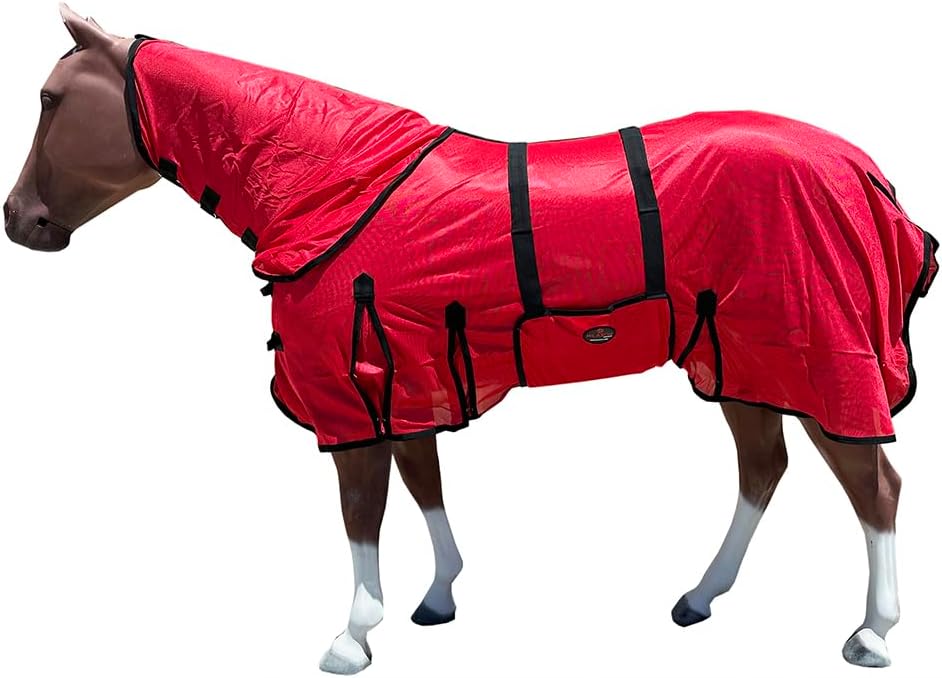 75 in HILASON Horse Fly Sheet Uv Protect Mesh Bug Mosquito Summer Spring - Image 10