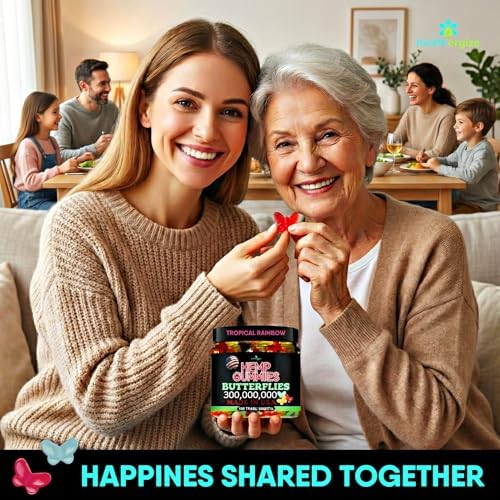 Healthergize premium hemp gummies nutrition and ingredients view