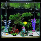 Packaging contents of Halloscume imported glow aquarium ornaments set for fish hobbyists