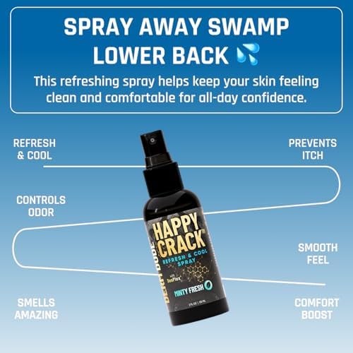 Derm Dude minty fresh butt spray for men odor control
