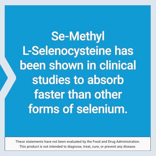 Authentic USA imported Life Extension Se-Methyl L-Selenocysteine bottle top cap view.