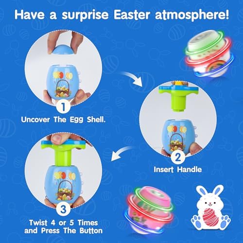 Child playing with Ancesfun light up Easter egg toy