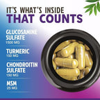 Health Nutrition Naturals Glucosamine Chondroitin capsule close up