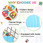 Metal hanging rings attached to cage corner for pet accessory