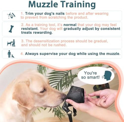 Luckypaw muzzle showing buckle closure mechanism
