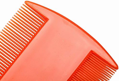 Demonstration of the lightweight BinaryABC plastic comb being held to show relative size.