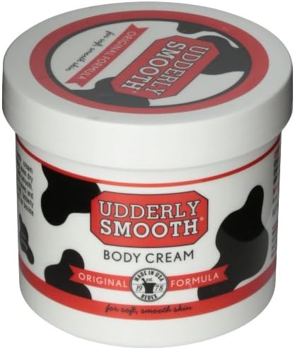 Udderly Smooth daily moisturizing deep skin moisturizer cream jar side view