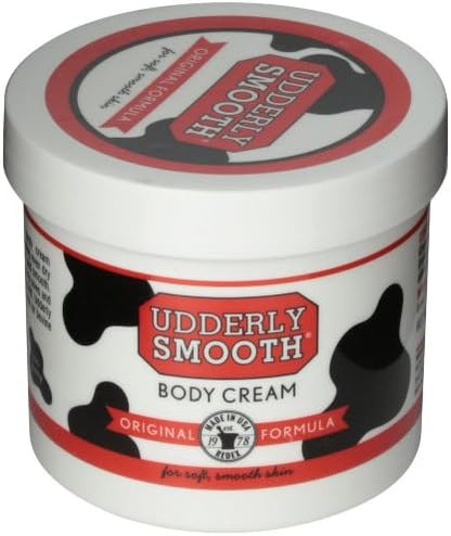Udderly Smooth daily moisturizing deep skin moisturizer cream jar side view