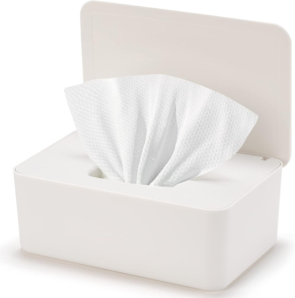 Wenvastree baby wipes dispenser white front view