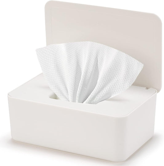 Wenvastree baby wipes dispenser white front view