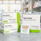 Box of 200 EasyTouch sterile prep pads for clinical and home healthcare.