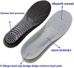 Underside of Amitataha insoles showing trim-to-fit size guides