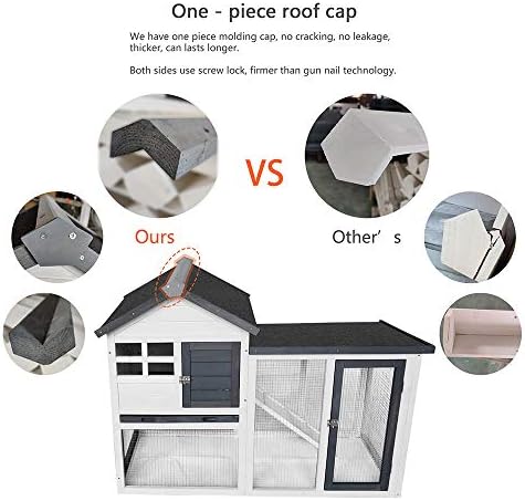 BIRASIL bunny house displaying upper sleeping area and ramp connection