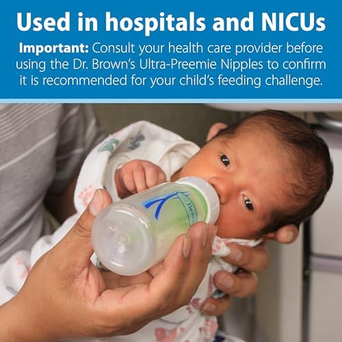 Six pack of Dr. Brown's preemie feeding nipples in packaging