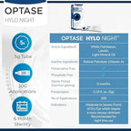Authentic Optase HYLO Night eye ointment imported from USA for Indian consumers.