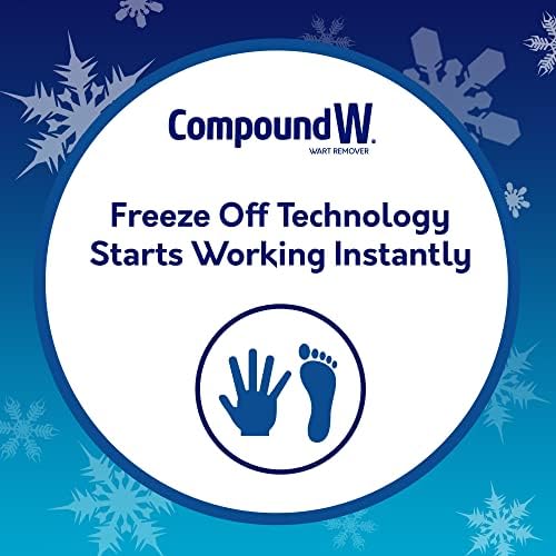 Precision tip applicator detail for targeted at-home wart freezing treatment.