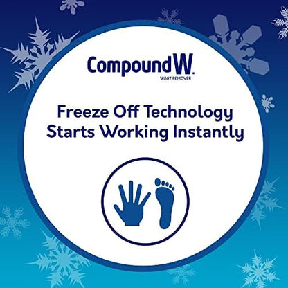 Precision tip applicator detail for targeted at-home wart freezing treatment.