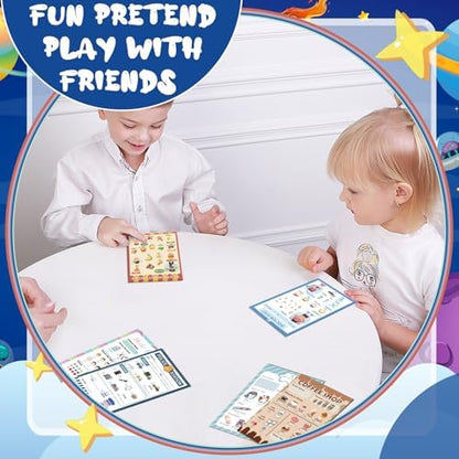Police and salon theme notepad pages for kids