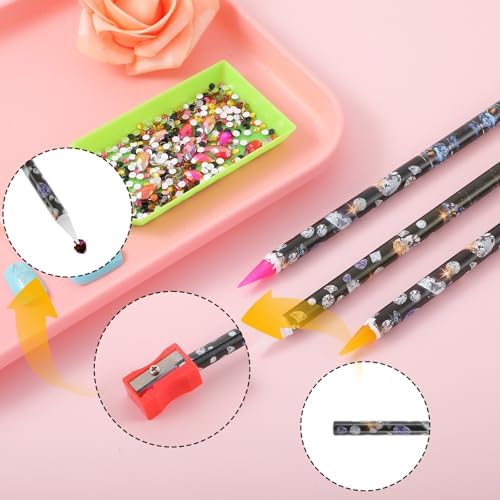 Comparison of Aiyorse rhinestone picker pencils and sharpener
