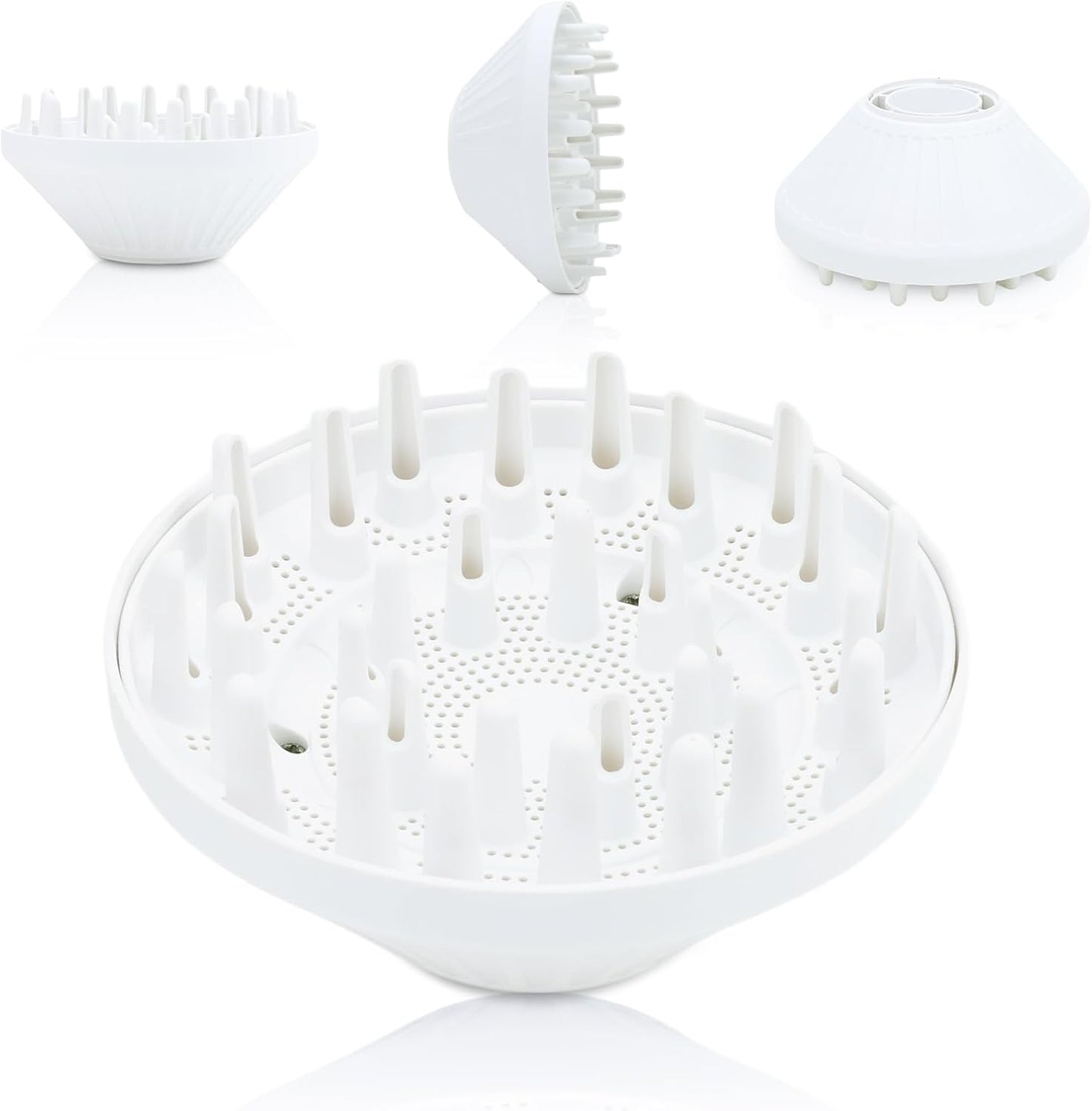 SEICHYGO rotating diffuser attachment for Laifen SE Lite front view white hair styling accessory