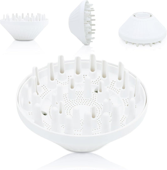 SEICHYGO rotating diffuser attachment for Laifen SE Lite front view white hair styling accessory
